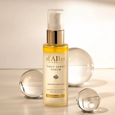 d'alba Piedmont First Spray Serum - Hydrating & Nourishing Mist for Skin Glowing Primer  - 50 ml(White)