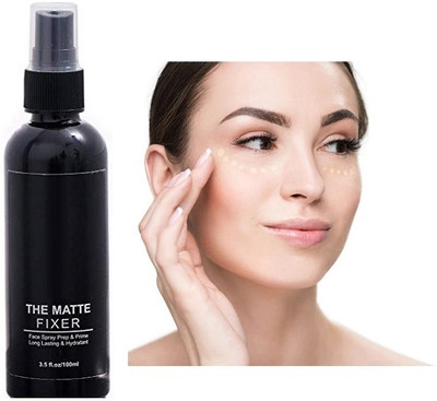 Amaryllis Makeup fixer face setting spray for women Primer  - 100 ml(black)