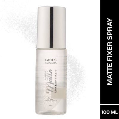 FACES CANADA Ultime Pro Matte Makeup Fixer Setting Spray | Long Lasting | Flawless Finish Primer  - 100 ml(Clear)