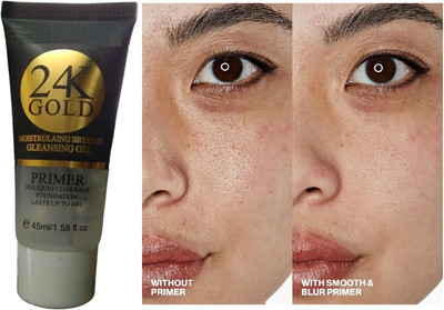 Luster Shine 24K GOLD BASE PRIMER FOR ALL SKIN TYPE Primer  - 45 ml(Transparent)