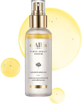 d'alba Piedmont First Spray Serum - Hydrating & Nourishing Mist for Glowing Skin Primer  - 100 ml(White)