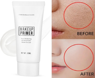 GULGLOW99 Moisturizes Skin Gel based light weight formula Radiant & Smooth Finish Primer  - 30 ml(TRANSPRENT)