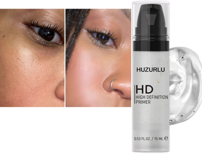 HUZURLU Face Makeup Primer for Smooth & Flawless Skin Primer  - 15 ml(TRANSPARENT)