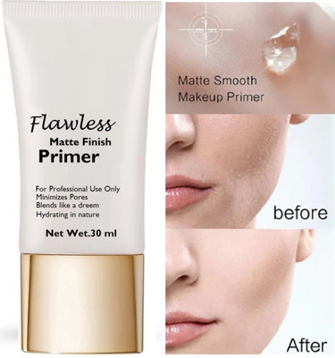 GABBU Flawless Matte Finish Primer Blends Like A Dream  Primer  - 30 ml(Transprent)