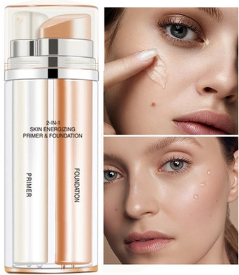 Arcanuy Face Makeup Primer Big Pores Minimizer + matte creamy foundation Primer  - 60 ml(Transparent)