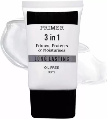 GABBU 3 in 1 Flawless Primer that Primes, Protects , Moisturises & oil free  Primer  - 30 ml(Transparent)