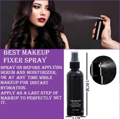 HUZURLU MATTE FACE SETTING SPRAY PREP & PRIME MAKEUP FIXER COMBO  Primer  - 100 ml(TRANSPARENT)