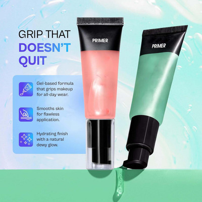 YAWI Dewy Gel Primer for Face Makeup With Long Lasting Formula Primer  - 70 ml(Green, Pink)
