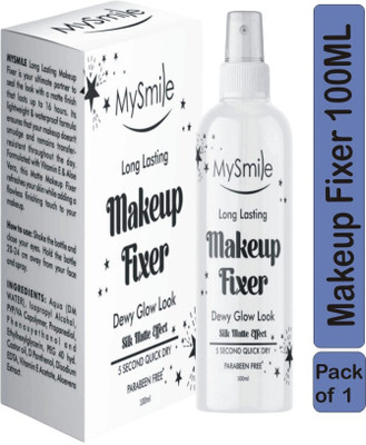 Mysmile Long Lasting Makeup Fixer 100ml |Dewy Glow Look & Silk Matte Effect Primer  - 100 ml(White)