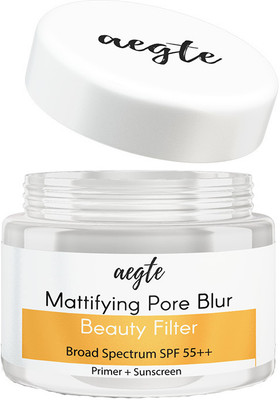 aegte Mattifying Pore Blur Beauty Filter Primer + Sunscreen with SPF 55++ Primer  - 30 g(White)