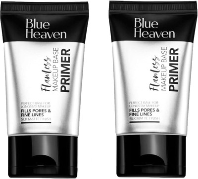 BLUE HEAVEN Flawless Makeup Base Primer, 30g Pack Of 2 Primer  - 60 ml(Silk Matte Finish)