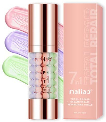 maliao 7-in-1 Total Repair Matte Primer - Pore Minimizing, Long-Lasting Makeup Base Primer  - 40 ml(Cream)