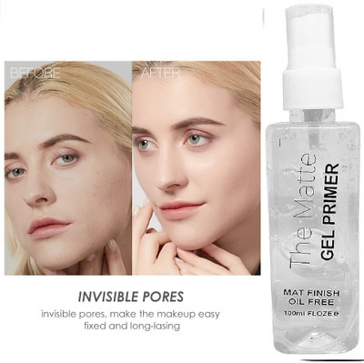 FELICECHIARA Makeup Base Gel Perfect Matte Face Makeup Primer for Pore less Primer  - 100 ml(TRANSPARENT)