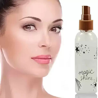 EVERERIN Long Lasting make up fixer spray Ultimate Makeup Fixer Non sticky setting spray Primer  - 150 ml(shiny transparent)
