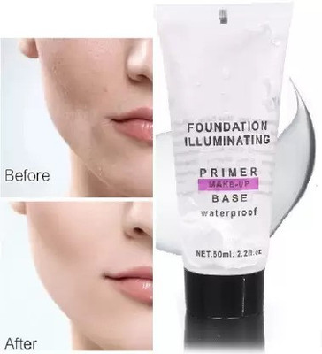 Glamezone Face gel Primer poreless for open pores and oily skin Primer  - 50 ml(TRANSPARENT)