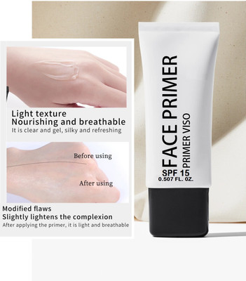 tanvi27 Keeps Skin-Hydration Intact Underneath Foundation Primer Gel for Pre-Makeup Primer  - 20 g(TRANSPARENT)