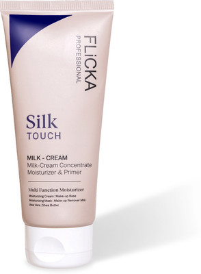 Flicka Silk Touch Milk-Cream Moisturizer for Face Makeup Long-Lasting Primer  - 60 g(WHITE)