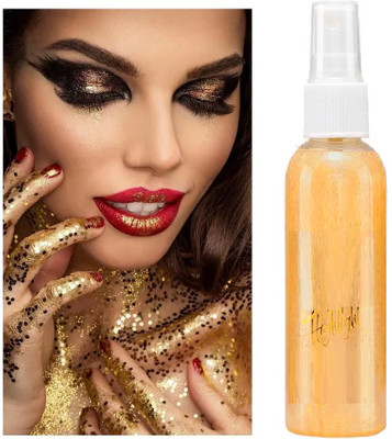 Emijun shimmer finihs gold makuep setting spray Primer  - 120 ml(gold)