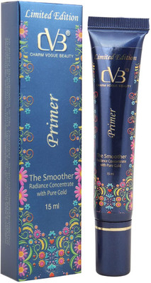 CVB Primer with Pure Gold for Poreless Smooth Long Lasting Makeup Primer  - 15 ml(Transparent)