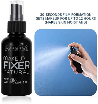 nuvya Natural Touch Makeup Fixer – Daily Use Mist with Aloe & Vitamins Primer  - 100 ml(Transparent)