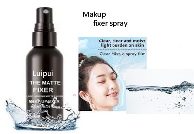 Luipui long lasting face matte fixer spray makeup pack of 1 Primer  - 100 ml(transparent)