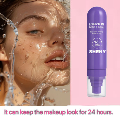 Sheny makeup Spray,Transfer-proof, 16H Oil-Control Formula With Lightweight Primer  - 100 ml(TRANSPARENT)