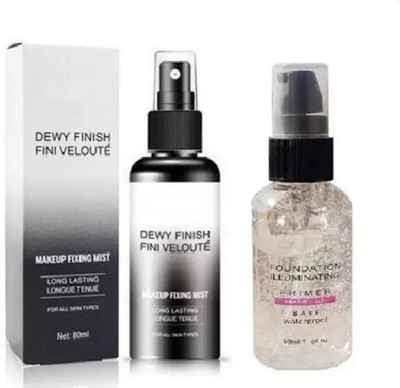 GABBU PRIMER & MAKEUP SETTING SPRAY DEWY FINISH KEEP YOUR SKIN HYDRATED Primer  - 115 ml(transperant)
