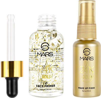 MARS 2in1 Face Primer and Makeup Fix Spray-58739 Primer - 65 ml, With Lilium Skin Whitening (Natural) Primer  - 65 ml(Natural)