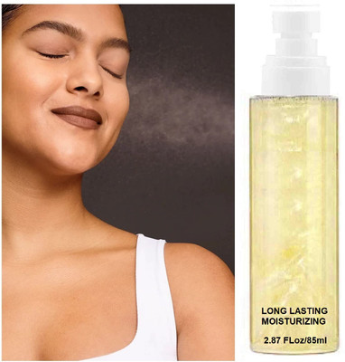 Latixmat Face Setting Mist Waterproof Fixing Finishing Spray Primer  - 85 ml(golden)