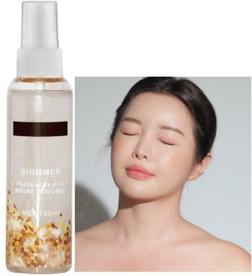 THTC Professional Makeup HD Mist & Fix Shimmer Makeup Fixer Long-Lasting Setting Primer  - 120 ml(TRANSPARENT)