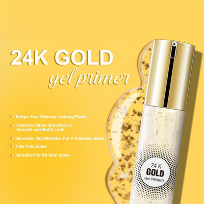 Jiwoo magice gel 24k gold best primer for all skint tone Primer  - 30 ml(transparant)