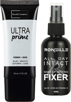 RONZILLE Natural Makeup Fixer 60 ml Ultra Matte primer 20 ml Primer  - 80 ml(Transparent)