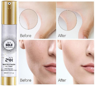 ADJD 24 k Gold Waterproof Ultra Matte Face primer  Primer  - 30 ml(transparent)