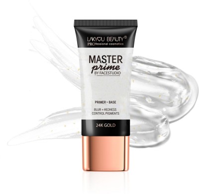 Lakyou Beauty 24K Gold Master Primer Oil Free Mattifying Long Lasting Base  Primer  - 30 ml(Transparent)