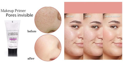 Emijun All Skin Types Beauty face Primer Fine Primer  - 50 ml(transparant)