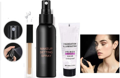 AFARAXIA Skin hydrating makeup setting spray and liqued concelour/-- Primer  - 200 ml(transprant)