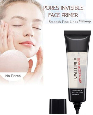 Aylily PROFESSIONAL MAKEUP INFALLIBLE MATTI FYING BASE PRIMER Primer  - 35 ml(TRANSPARENT)