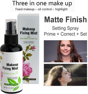 manasona makeup fixer spray long lasting waterproof Primer  - 80 ml(TRANSPARENT)