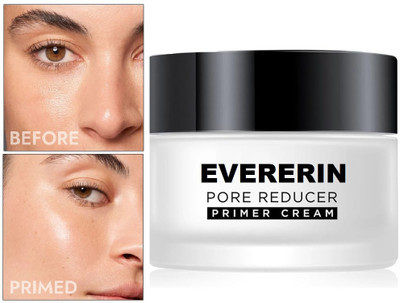 EVERERIN Pore Reducer Face Primer for Flawless Skin | Blurs Fine Lines & Pores  Primer  - 50 g(White)