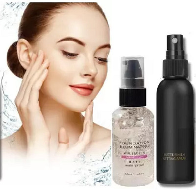 FELICECHIARA Makeup Base Primer + Long Lasting Makeup Fixer  Primer  - 150 ml(Transparent)