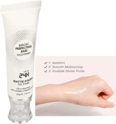 Yuency NEW GEL PRIMER MATTE FINISH TRANSPARENT MAKE UP PRIMER Primer  - 30 g(white)