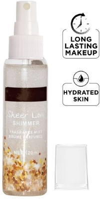 nn Non- Sticky | Long Lasting | Hydrating | Makeup Setting Spray Primer  - 120 ml(Silver)