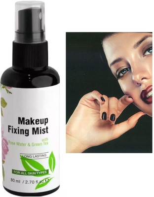HUZURLU SETTING SPRAY MIST LONG LASTING WATERPROOF OIL CONTROL FIXER SPRAY Primer  - 80 ml(TRANSPARENT)