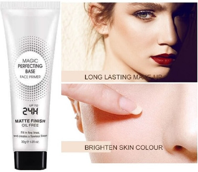 HUZURLU Magic Perfecting Base Face Primer 24 H Matte Finish Oil-Free Primer  - 30 g(Transparent)