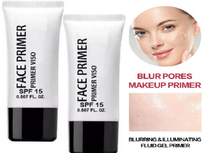 HUZURLU PORE MINIMIZER FACE PRIMER WITH SPF PACK OF 2 Primer  - 40 g(TRANSPARENT)