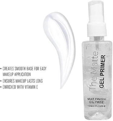 Neycare Most Trending Waterproof Long Lasting & Hydrating Matte Skin Gel  Primer  - 100 ml(TRANSPARENT)