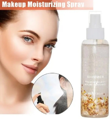 GABBU Professional Makeup Ultra HD Mist & Fix Shimmer Makeup Fixer Long-Lasting Spray Primer  - 120 ml(TRANSPARENT)