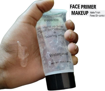 Aylily Best Face gel Primer poreless for open pores and oily skin  Primer  - 50 ml(TRANSPARENT)