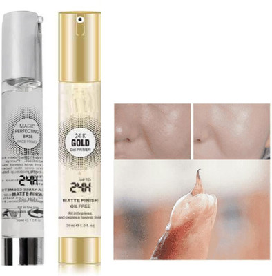 Emijun silver and gold primer for all skin type Primer  - 60 ml(Transparent)