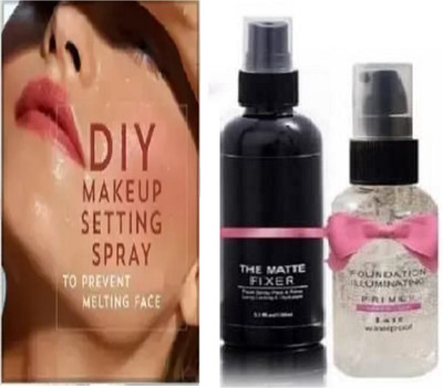 REIMICHI WATER-PROOF MAKEUP FIXER AND FACE PRIMER COMBO FOR WOMEN & MEN(2 Items in the set)